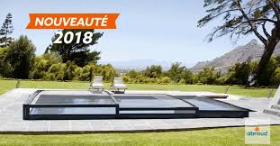 Modèle, taille, matériaux, fabricant, système d'ouverture, etc. Abrisud L Abri Piscine Telescopique Ultra Bas Ultra Discret Ultra Design Ultra Maniable Facebook