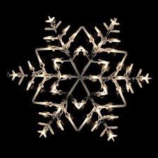16 White Lighted Snowflake Christmas Window Silhouette Decoration Walmart Com Christmas Window Christmas Window Lights Northlight