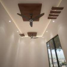 In the centre of the ceiling, a recession is created to hold the two small fans, which almost seem to blend with the. Pin On Ceiling Design