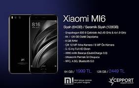 Xiaomi Mi6 64gb 1999tl Den Satisa Sunulacak Teknoseyir