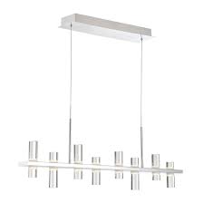 The landscape lighting led 3 in. Latitude Run Marzano 8 Light Led Kitchen Island Cylinder Pendant Wayfair