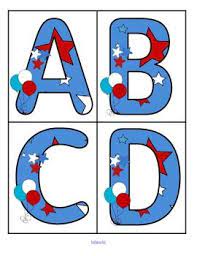 Can you name the 4th letter of the alphabet? July 4th Alphabet Upper Lower Case Letters Large Flashcards Free Alphabet Activities Preschool Activities Alphabet Preschool