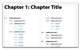 Adobe Indesign How To Number Chapters Subheads Tables And Figures Adobe Indesign Indesign Chapter