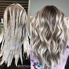 20 Trendy Hair Highlights Balayage Application Finished Tips Hair Styles Hair Highlights Ice Blonde Hair