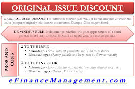 Original Issue Discount Efinancemanagement Com Accounting And Finance Budgeting Finances Financial Management