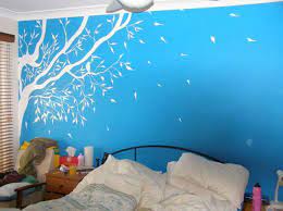 Maybe you would like to learn more about one of these? 40 Awesome Wall Painting Ideas For Home Blue Painted Walls Blue Wall Decor Girls Bedroom Colors