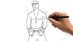 How To Draw John Cena Easy Drawing | Step By Step Wwe John Cena Sketch  Tutorial For Beginners - Youtube