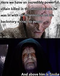 Snoke And Emperor Parallels Star Wars Memes Star Wars Geek Star Wars Clone Wars