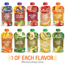 Buy Happy Baby Organics Clearly Crafted Stage 2 Baby Food Fruit Veggie Variety Pack 4 Ounce Pouch Pack Of 10 Online In Romania B08b2qd558