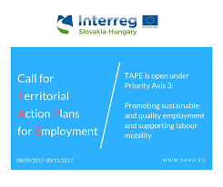 We did not find results for: Call For Proposals For Territorial Action Plans Interreg Slovakia Hungary