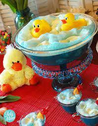 Pink punch recipe celebrate all things feminine with this yummy pink baby shower punch. Blue Baby Shower Punch With Rubber Ducks Tidymom