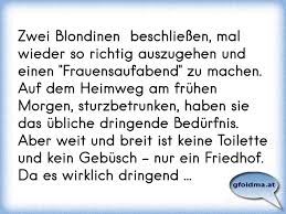 Zwei Blondinen Beschliessen Mal Wieder So Richtig Auszugehen Und Einen Frauensaufabend Zu Machen Auf Dem Heimweg A Osterreichische Spruche Und Zitate