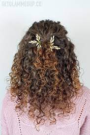 Simple Half Up Wedding Bridal Hairstyle For Naturally Curly Hair Formal Hairstyles For C Curly Hair Styles Naturally Curly Wedding Hair Curly Hair Styles Easy