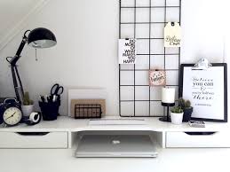 Minimalist Black And White Workspace Ikea Alex Desk Inspiration Ikea Alex Desk Desk Inspiration White Office Decor