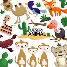 Desert Animal Clipart Cute Animal Clip Art Wild Animal Etsy Animal Clipart Desert Animals Cute Doodles Drawings