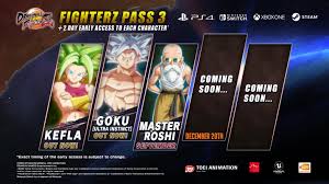 Beyond the epic battles, experience life in the dragon ball z world as you fight, fish, eat, and train with goku, gohan, vegeta and others. Who Ll Be The Fourth Dragon Ball Fighter Z Season Pass 3 Character