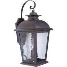 Exteriors Branbury Exterior Lighting Extra Large Exterior Wall Mount Light In Oiled Bronze And Water Glass Craftmade Z5734 Obo