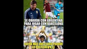 Mira, vota y comparte los mejores memes y gifs de argentina en español. Argentina Vs Espana Los Memes En Facebook De La Goleada A Albiceleste Rumbo A Rusia 2018 Mundial Depor