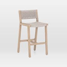 Teak Wood Rope Outdoor Bar Stool Outdoor Bar Stools Outdoor Dining Furniture Bar Stools