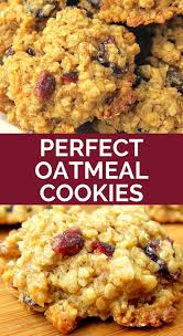 Perfect Oatmeal Cookies In 2020 Oatmeal Cookie Recipes Oatmeal Cookies Easy Oatmeal Cookies