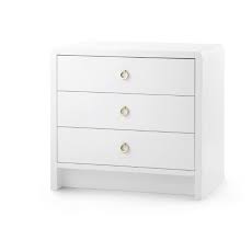 Bungalow 5 Bryant 3 Drawer Side Table White Clayton Gray Home Buy the pearl white night stand for sale with free shipping.