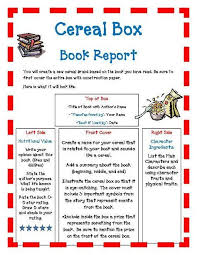 Cereal Box Book Report Template Cereal Box Book Report Book Report Templates Book Report