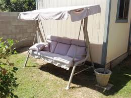 Courtyard Creations Rus418a Patio Swing Canopy And Cushion Replacements Available Patio Swing Canopy Patio Swing Outdoor Patio Swing