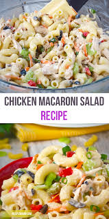 Chicken Macaroni Salad Recipe Filipino Style Recipe Yummy Foods Chicken Macaroni Salad Salad Recipes Chicken Macaroni Salad Filipino