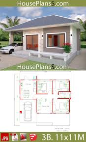 Simple House Design Plans 11x11 With 3 Bedrooms Full Plans Haus Design Plane Eigenheim Grundriss Haus Design
