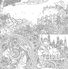 The Wizard Of Oz Coloring Book Adults Drawing Pages Anti Stress Art Work Hobby Grown Up Coloring Books Coloring Pages Wizard Of Oz