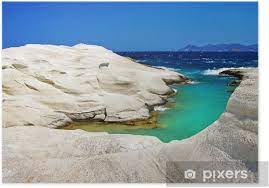 Das waren also unsere 10 schönsten strände griechenlands. Poster Sarakiniko Strand In Wunderschonen Insel Milos Griechenland Pixers Wir Leben Um Zu Verandern
