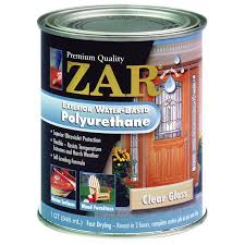 Zar ® products, including stains, sealers and polyurethanes, are formulated to reveal, enhance and preserve the beauty within. Zar 32612 1 Quart Clear Gloss Exterior Water Based Polyurethane Walmart Com Walmart Com