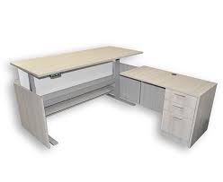 Urban wood goods l shaped. Sit Stand Desks Available In 4 Sizes 3 Colors Podany S