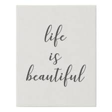 Simple Calligraphy Wall Art Life Is Beautiful Zazzle Com Calligraphy Wall Art Beautiful Calligraphy Life Is Beautiful
