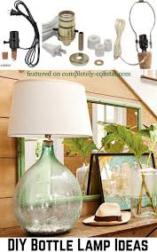 Diy Bottle Lamps With Lamp Kits Coastal Beach Nautical Bottles Diy Bottle Lamp Bottle Lamp Bottle Table Lamps