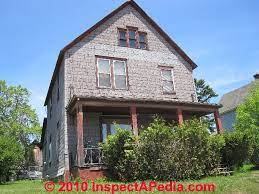 Expensive and more durable than cedar, truwood old mill shingle siding offers architectural accents without the typical number of culls or odd lengths. Asphalt Siding Photos Asphalt Building Siding Concerns Inspection Defects Repairs Advice