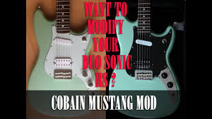 Grounding, (diagram provided) harmonious notes. Tutorial Want To Modify Your Fender Duo Sonic Hs In A Cobain Mustang Mod Youtube