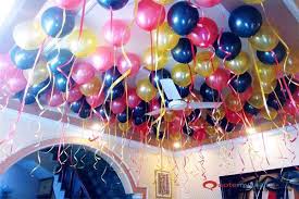 Birthday Decoration At Home With Balloons Birthday Decoration Ideas With Balloon Bunches And Ribbons Birthday Decorations At Home Simple Birthday Decorations Diy Birthday Decorations