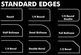 The eased edge gives the stone the thickest look, since most of the stone is exposed. Virginia Granite Countertop Makeover Edges Granite Countertop Edges Countertop Makeover Granite Countertop Makeover