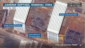 It is larger than china's current. China S Third Aircraft Carrier Takes Shape Center For Strategic And International Studies