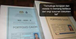 Isi kandungan fail adalah seperti dalam rajah di bawah. Susunan Dokumen Fail Untuk Temuduga Kerajaan Pun Ada Caranya Tau