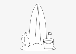 White clip art images free download. Black And White Beach Toys In The Surfboard In Sand Outline Transparent Png 385x500 Free Download On Nicepng