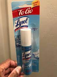 Lysol To Go Disinfectant Spray Crisp Linen 1oz Walmart Com Walmart Com