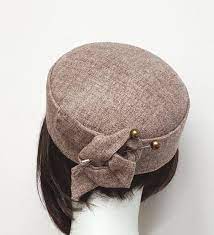 Sale Tweed Pillbox 50s Styling Using Vintage English Tweed Etsy Custom Made Hats Pill Boxes Millinery