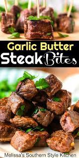 Garlic Butter Steak Bites Make A Delicious Appetizer Or Entree Steakbites Steak Garlicbutter Steakrecipes App Steak Bites Garlic Butter Steak Steak Butter