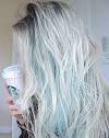Ice Blue Blue Blonde Hair
