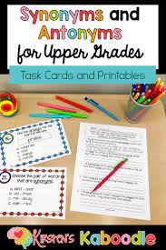 Are You Looking For Synonym And Antonym Activities For Your 4th 5th Or 6th Grade S Antonyms Activities Synonyms And Antonyms Elementary Language Arts Lessons
