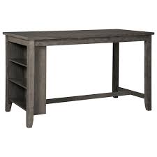 Higher then 5 inches and shorter then 7ft 2in). Signature Design By Ashley Caitbrook Relaxed Vintage Counter Height Table With Adjustable Shelves Royal Furniture Pub Tables