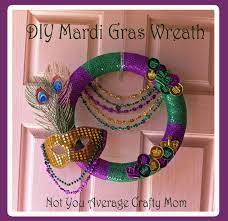 Check out these examples where i use the ruffle method when making my wreaths. Diy Mardi Gras Wreath Not Your Average Crafty Mom
