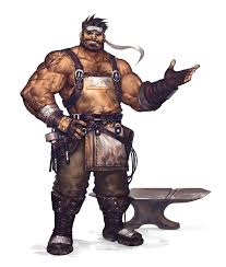 Male Human Buff Blacksmith Pathfinder Pfrpg Dnd D D D20 Fantasy Fantasy Art Men Fantasy Character Design Dungeons And Dragons Characters